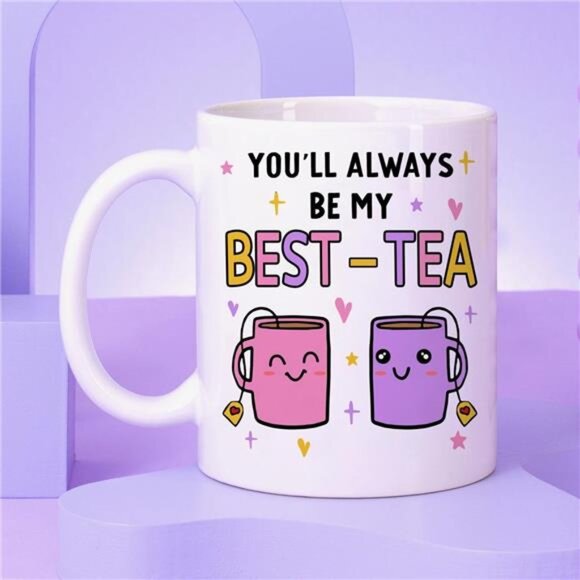 Moms Best Friend Coffee Mug - BEST-TEA  Gift‎ for Women  Mothers Day Gifts - Picture 2 of 5